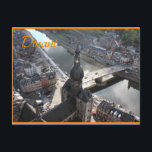 Carte Postale Vue sur Dinant et la Meuse, Belgique<br><div class="desc">Vue de la citadelle jusqu'à la rivière Meuse et l'église Our Ladys à Dinant,  Namur. Dinant est une destination touristique populaire et voyage en ville en Wallonie en Belgique avec vues panoramiques. Jolie carte postale pour vous rappeler votre voyage en Belgique ou fièrement présenter votre ville natale.</div>