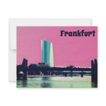 Vue sur Francfort et Pink Sky
