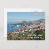 Carte Postale Vue sur Funchal, île de Madère (Devant / Derrière)
