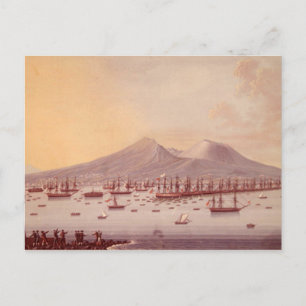 Carte Postale Vue sur la baie de Naples, 1798