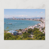 Carte Postale Vue sur la baie de Pattaya. (Devant)