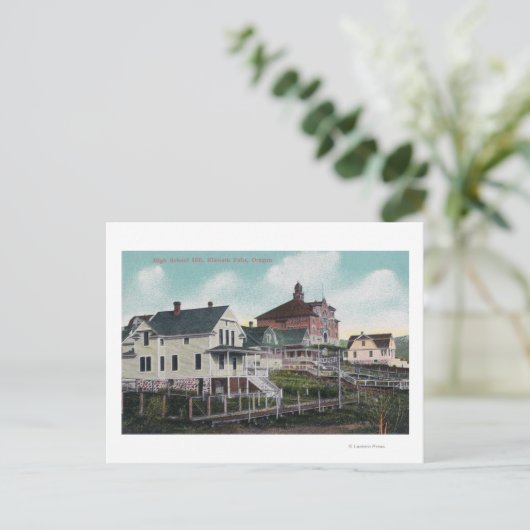 Carte Postale Vue sur la colline du lycée, Résidences (Debout devant)