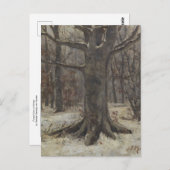 Carte Postale Vue sur la forêt en hiver par Sientje Mesdag-van H (Devant / Derrière)