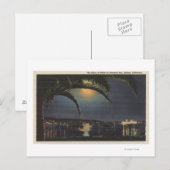 Carte Postale Vue sur la lune de la baie Newport (Devant / Derrière)