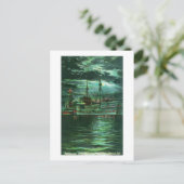 Carte Postale Vue sur la lune du restaurant Ship Hotel (Debout devant)