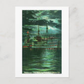 Carte Postale Vue sur la lune du restaurant Ship Hotel (Devant)