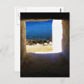 Carte Postale Vue sur la mer - Mykonos, Grèce (Devant / Derrière)