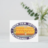 Carte Postale Vue sur la neige Hotel Kathmandu Nepal (Debout devant)