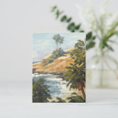 Carte Postale Vue sur la plage (Debout devant)