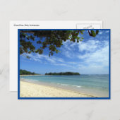 Carte Postale vue sur la plage de bali (Devant / Derrière)