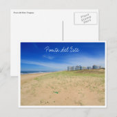Carte Postale vue sur la plage de punta (Devant / Derrière)