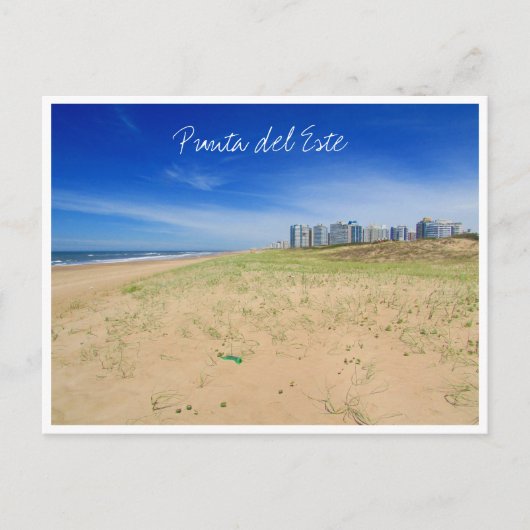 Carte Postale vue sur la plage de punta (Devant)