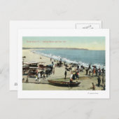 Carte Postale Vue sur la plage et la tête de terre (Devant / Derrière)