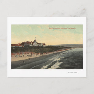 Carte Postale Vue sur la plage et l'hôtel Redondo