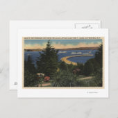 Carte Postale Vue sur la promenade et la jetée du parc aquatique (Devant / Derrière)