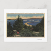 Carte Postale Vue sur la promenade et la jetée du parc aquatique (Devant)