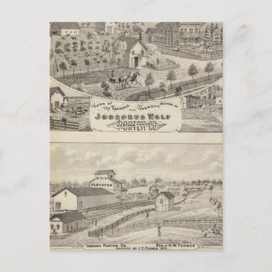 Carte Postale Vue sur la résidence Josephus Wolf (Devant)