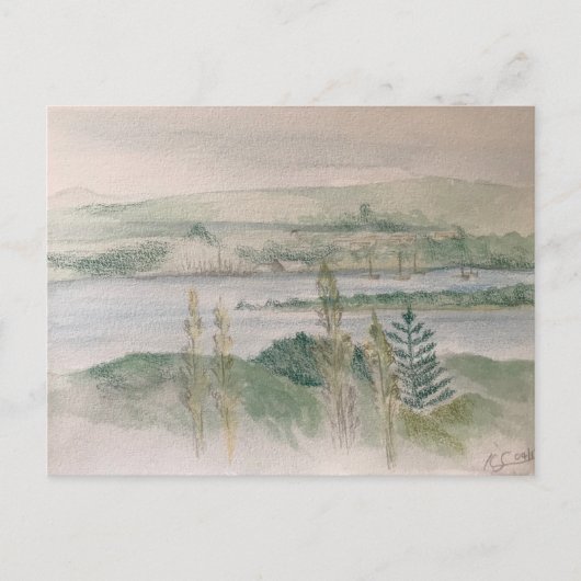 Carte Postale Vue sur la rivière (Devant)