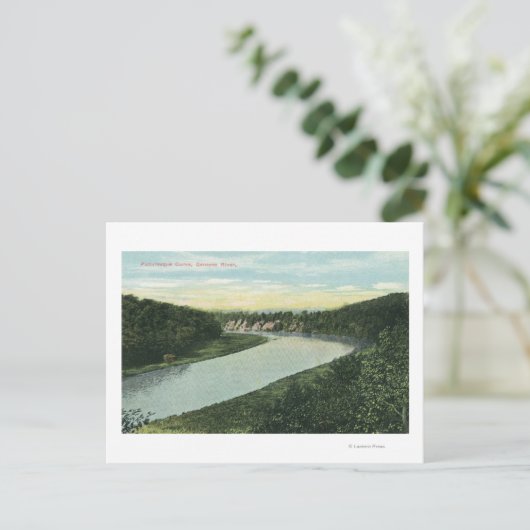 Carte Postale Vue sur la rivière Genesee (Debout devant)