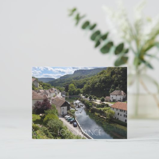 Carte Postale Vue sur la rivière Lods, Doubs, France (Debout devant)