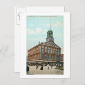 Carte Postale Vue sur la rue de la salle Faneuil (Devant / Derrière)