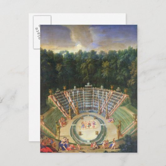 Carte Postale Vue sur la Salle de Bal (Devant / Derrière)