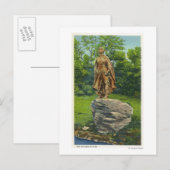 Carte Postale Vue sur la statue du pèlerin (Devant / Derrière)