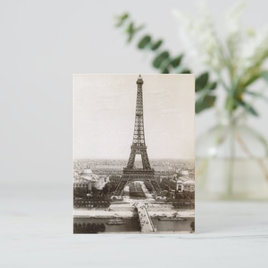 Carte Postale Vue Sur La Tour Eiffel, 1900 (Debout devant)