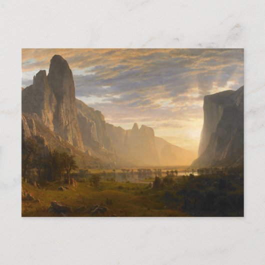 Carte Postale Vue sur la vallée de Yosemite | Albert Bierstadt (Devant)
