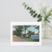 Carte Postale Vue sur Lakeside Drive le long du lac Chautauqua (Debout devant)
