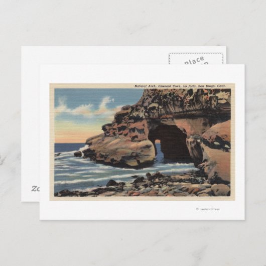 Carte Postale Vue sur l'arc naturel, Emerald Cove (Devant / Derrière)
