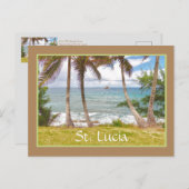 CARTE POSTALE VUE SUR L'ATLANTIQUE DEPUIS L'ÎLE AUX PIGEONS, STE (Devant / Derrière)