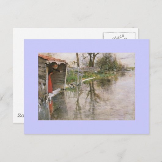 Carte Postale Vue sur le canal (Devant / Derrière)