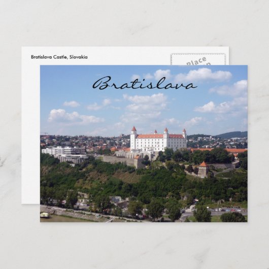 Carte Postale vue sur le château bratislava (Devant / Derrière)