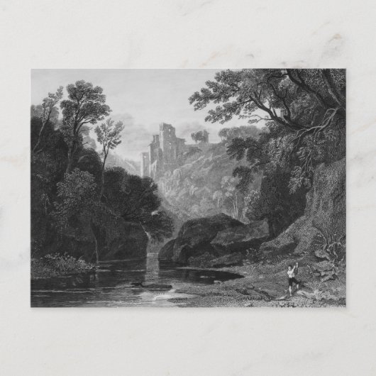 Carte Postale Vue sur le château de Roslin (Devant)