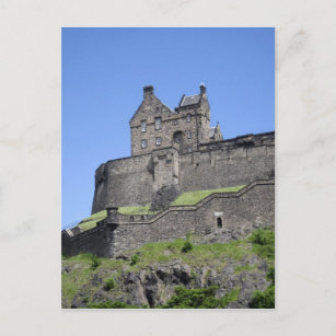 Carte Postale Vue sur le château d'Édimbourg, Edimbourg, Ecosse,