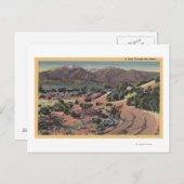 Carte Postale Vue sur le désert de Californie (Devant / Derrière)