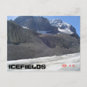 Carte Postale Vue sur le glacier (Devant)