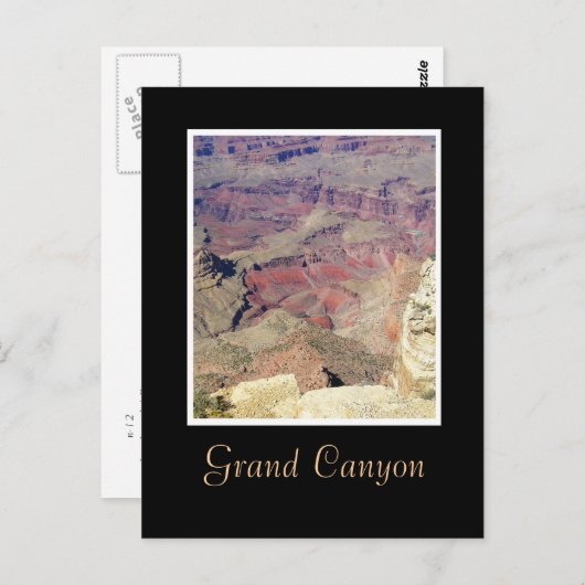 Carte Postale Vue sur le Grand Canyon (Devant / Derrière)