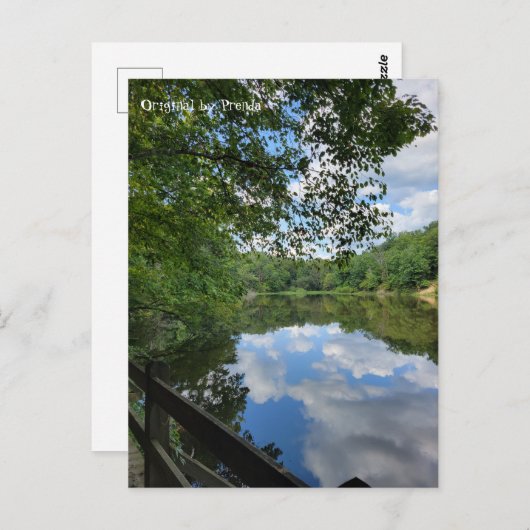 Carte Postale Vue sur le lac (Devant / Derrière)