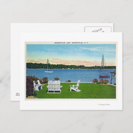 Carte Postale Vue sur le lac (Devant / Derrière)