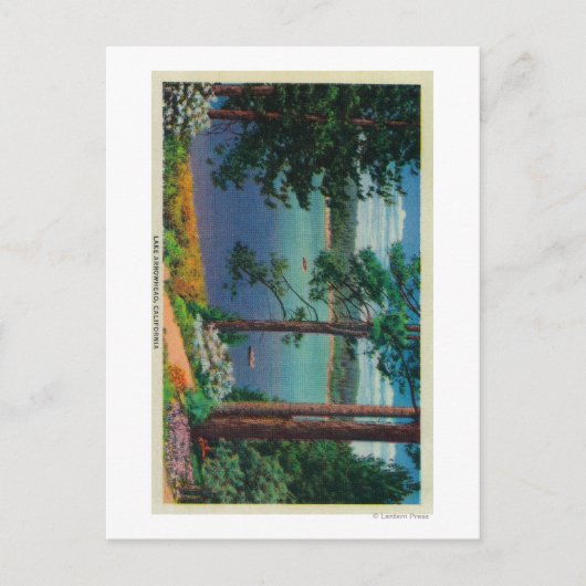 Carte Postale Vue sur le lac ArrowheadLac Arrowhead, CA (Devant)