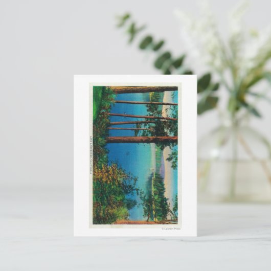 Carte Postale Vue sur le lac ArrowheadLac Arrowhead, CA (Debout devant)