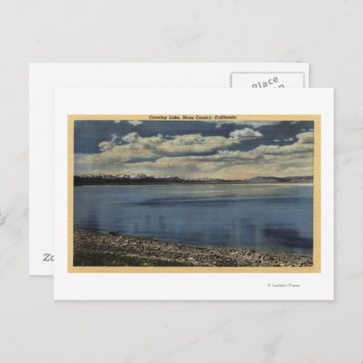 Carte Postale Vue sur le lac Crowley (Devant / Derrière)