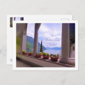 Carte postale : Vue sur le lac de Côme, Italie (Devant / Derrière)