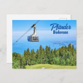 Carte Postale Vue sur le lac de Constance depuis les Pfänder en  (Devant / Derrière)