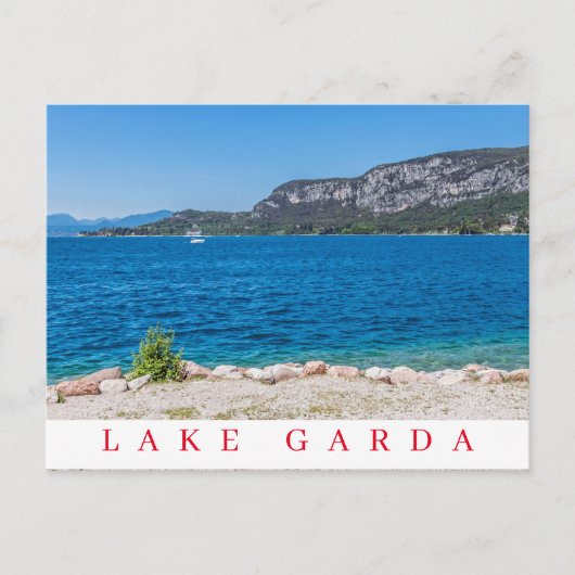 Carte postale vue sur le lac de Garde (Devant)