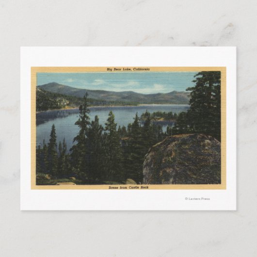 Carte Postale Vue sur le lac depuis Castle Rock (Devant)