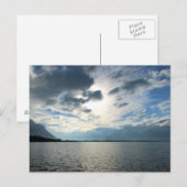 Carte Postale Vue sur le lac Léman et les Alpes (Devant / Derrière)