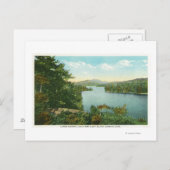 Carte Postale Vue sur le lac Lower Saranac de Bluff Island (Devant / Derrière)